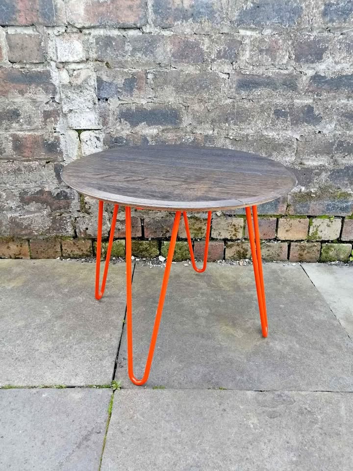 Whisky Barrel Lid Side Table